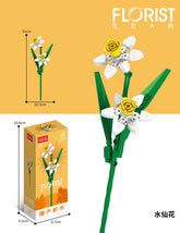 Creative DIY Plant Bouquet Decoration Building Blocks Flower Daffodils DIY Model Bricks Toy Gifts